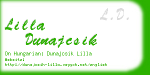 lilla dunajcsik business card